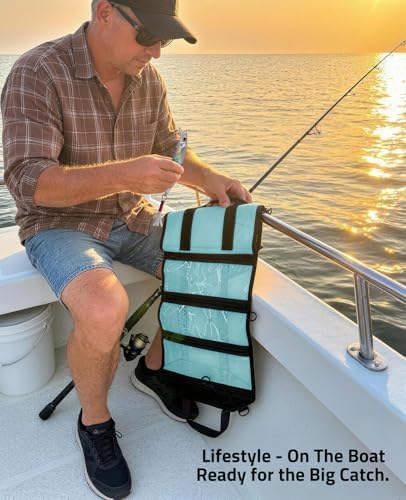 CVLIFE 6-Pocket PVC Mesh Fishing Lure Bag, Tackle Storage Organizer - Image 6