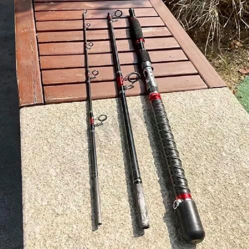 Portable Spinning Fishing Rod|Carbon Travel Surf Boat Rod|3PCS| 30-50LB| 70-250g| Guide Boat Rod | Saltwater Fishing Rod|Boat Jigging Trolling Fishing Rod|6'/ 7' | EVA Handle - Image 7