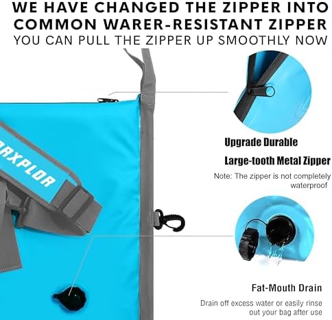 MORXPLOR Insulated Fish Cooler Bag for Fishing 41x17 47x17In 50x20In 60x24 72x30 80X40 Inches,Large Insulated Fish Kill Bag,Fishing Catch Bag Cooler with Water-resistant Zipper - Image 3