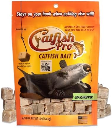 Catfish Pro Catfish Bait - 10oz Bag with 80pcs | Irresistible Scent for Catfish | Mess-Free, Stays On Your Hook When Nothing Else Will | Great for Rod, Reel, Trotline, Jugs & Yoyos Fishing by CatfishPro