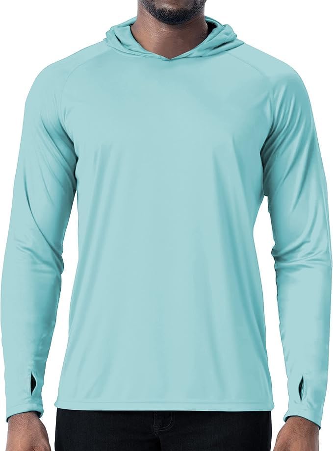 Men's UPF 50+ Sun Protection Hoodie, Long Sleeve Fishing Shirt - Image 2