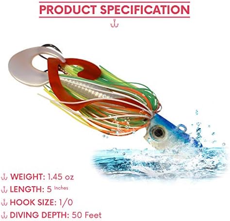 4 New Bearded Buzzbait Bucktail Saltwater Jigs Flounder, Fluke, Bass, Bluefish, Blackfish, Seabass Offshore, Surf Fishing Speed,Slow Jigging,Vertical Pitching Lures - Image 2