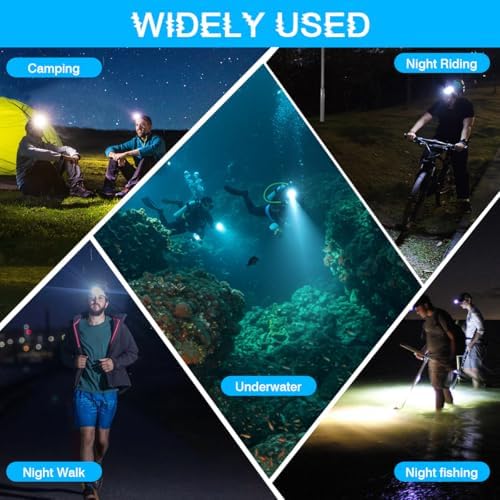 3000LM IP68 Waterproof Diving Headlamp 3 Modes Scuba Dive Light - Image 4