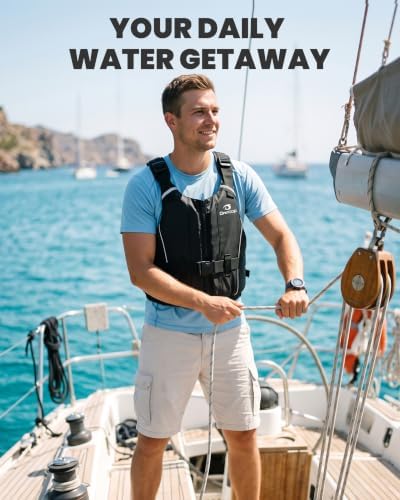 Owntop Swim Jacket Adult | Adjustable Crotch Strap | Large Armhole | Sturdy Zipper & Buckle | Kayak, Boating, Fishing, Paddle Sports - Image 5
