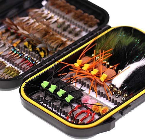 Wifreo Fly Fishing Flies Assortment with Waterproof Fly Box, 28/40/64/92/120pcs Dry/Wet/Nymph/Streamer Flies, Trout/Bass/Panfish/Salmon Fishing Flies - Image 4