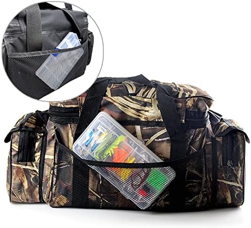 Large Capacity Fishing Tackles Bag Multi-Functional Lures Waterproof Waist Pack Cycling Outdoor (Straw Color) - Image 3