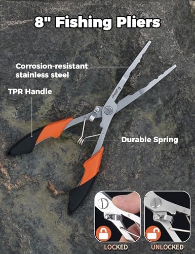 Fish Gripper 9.2",Fishing Pliers,Fishing Tool Kit - Image 6
