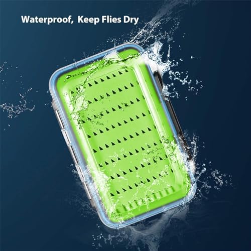 Gonex Fly Boxes for Fly Fishing files Jigs Waterproof Double Sided Fly Case - Image 3