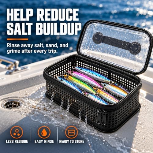 Rinse Box, Rinse, Drain and Store Fishing Lures for Saltwater Tackle - Image 4