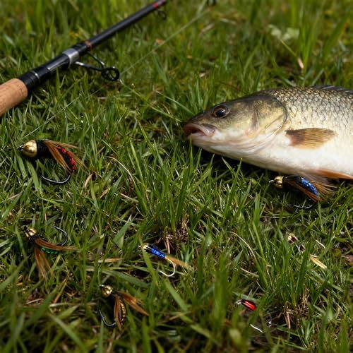 Fly Fishing Flies Assortment Kit, 16 Pcs Hand-Tied Dry Wet Fly Fishing Lures, Nymphs, Streamers, Terrestrials for Trout Bass Sunfish, Pike with Fly Box - Image 6