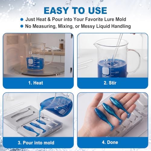 Thenshop Plastisol Fishing Lure Making Plastic Cubes - Image 4