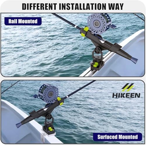 Combo Mount Fishing Rod Holders - 360 Degree Adjustable Boat Rod Rack - Image 6