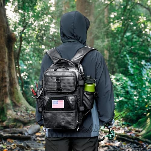 Ghosthorn Fishing Backpack with Rod Holder, Tackle Storage Bag Lightweight - Image 2