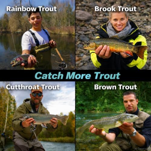Fly Fishing Flies Kit, Dry Wet Nymph, Sizes 8-18, Trout Bass Panfish - Image 6
