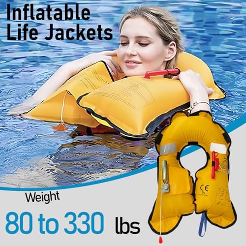 Manual Inflatable Life Jacket for Adults| Supports up to 330 lbs - Image 3