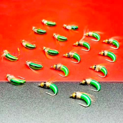 10Pc Wet Flies Bait Fly Fishing Flies for Bass Trout Pike Salmon Brass Head Caddis Nymph Handmade Fishing Bait Artificial Insect Fishing Lure - Image 7