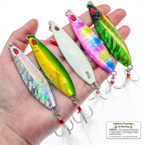 Vertical Jig Fishing Lures Saltwater Jigs Spoon Metal Design Tuna Baits - Image 5