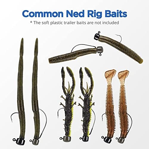 MadBite by KastKing Ned Rig Jig Heads for Soft Fishing Lure Kits - Image 5