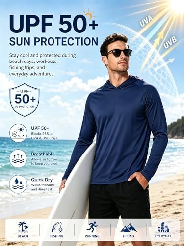 ZITY Men's Lightweight Pullover Hoodie UPF 50+ Fishing Shirts Sweatshirt - Image 3