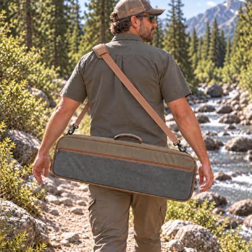 Kylebooker Fly Fishing Rod and Reel Travel Bag (Olive) - Image 4