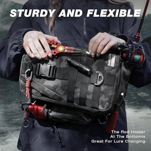 Ghosthorn Fishing Backpack with Rod Holder, Tackle Storage Bag Lightweight - Image 5