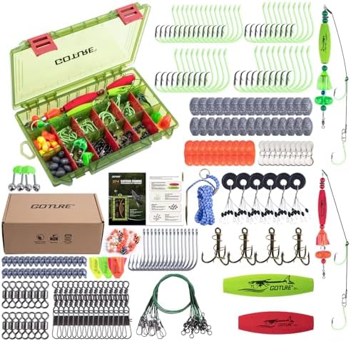 Goture Catfish Rig Making Kit,274pcs/300pcs Catfishing Tackle by Goture