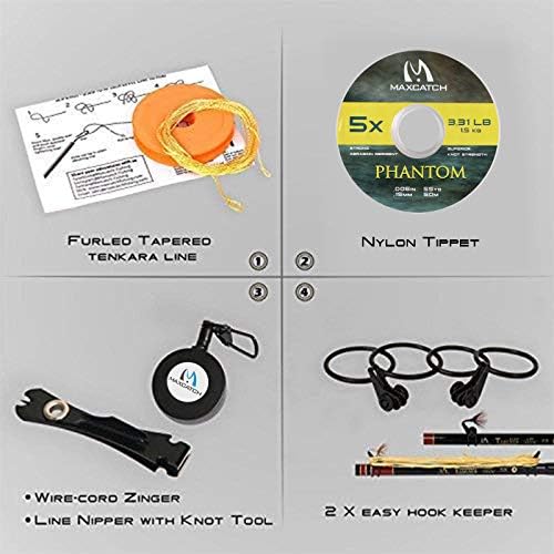 Maxcatch Tenkara Fly Fishing Rod and Combo 7:3 Action, 9/10/11/12/13ft/Triple Zoom 8'10''/9'9''/10'6'',10'8''/11'10''/12'9'' - Image 6