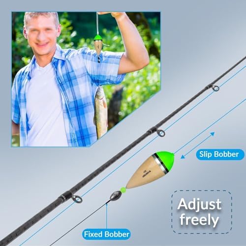THKFISH Fishing Bobbers Slip Bobbers for Fishing Floats Bobbers for Fishing Balsa Bobbers for Steelhead Fish Float Rigs Freshwater Saltwater Floatage - Image 2
