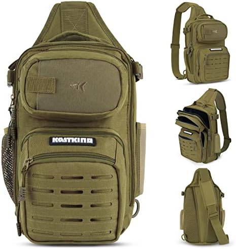 KastKing Blowbak Fishing Sling Bag, Fishing Backpack with Rod Holder - Image 3