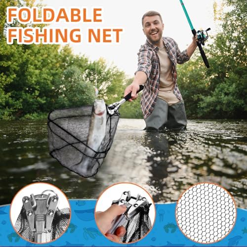 MiniInflat Telescopic Fishing Rod and Reel Combo, 6.89ft 2pcs Collapsible Rod with Plier Lip Gripper Lures Carrier Bag Pre-Loaded Spinning Reel Saltwater Freshwater Fishing Pole Kit - Image 4