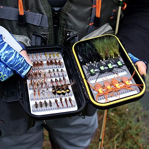 Wifreo Fly Fishing Flies Assortment with Waterproof Fly Box, 28/40/64/92/120pcs Dry/Wet/Nymph/Streamer Flies, Trout/Bass/Panfish/Salmon Fishing Flies - Image 6
