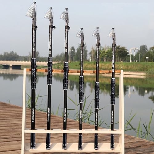 7-15Ft Black Heavy Telescopic Surf Casting Rod Carbon Fiber 20-40lb 1-7oz - Image 3