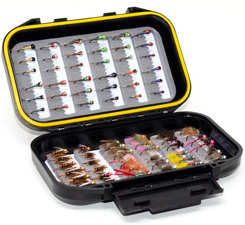 Outdoor Planet 24/48/66/72 Premium Hand Tied Fly Fishing Flies Assortment | Fly Boxes Included | Dry, Wet, Nymphs, Streamers, Wooly Buggers, Terrestrials | Trout, Bass Lure Set, Kit, Gift - Image 2