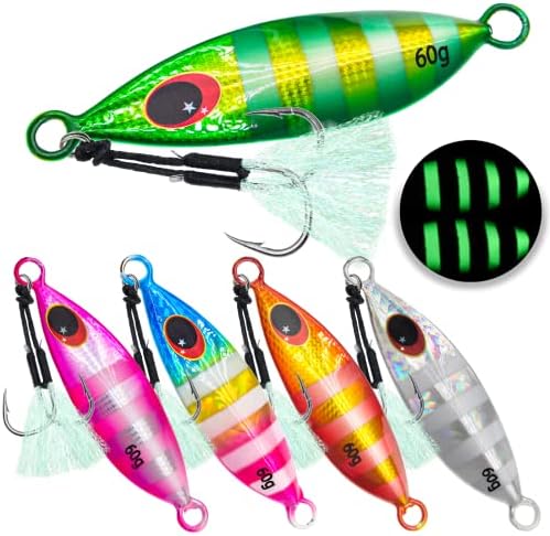 5pcs Fishing Jigs Saltwater Fishing Lures by Gefischtter