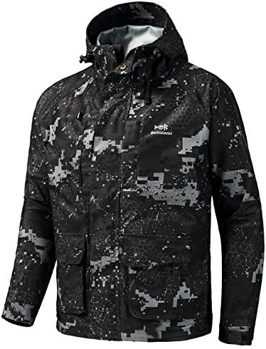 BASSDASH Walker-LW Breathable Waterproof Fishing Hunting Wading Jackets with Silent Outer Fabric for Men Women by Bassdash