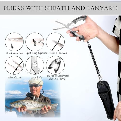 Sosation 134 Pcs Fishing Tool Beginner Starter Kit - Image 7