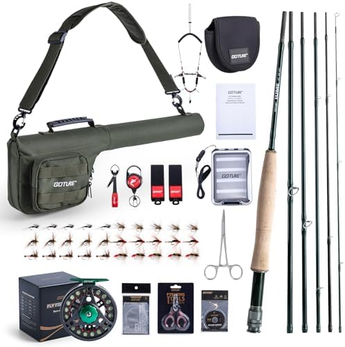 Goture Fly Fishing Kit & Gear Bag, 9FT Fly Rod and Reel Combo by Goture