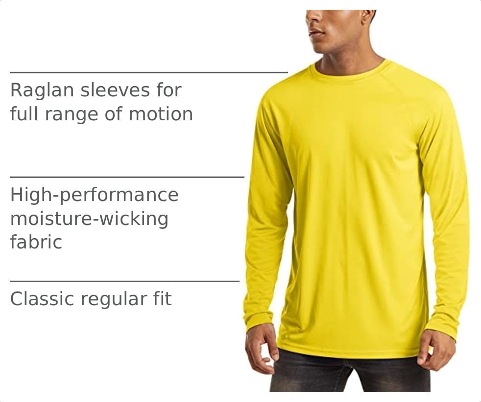 MAGCOMSEN Men's Long Sleeve Shirts UPF 50+ UV Sun Protection Athletic Shirts for Hiking Running Workout Rash Guard - Image 4