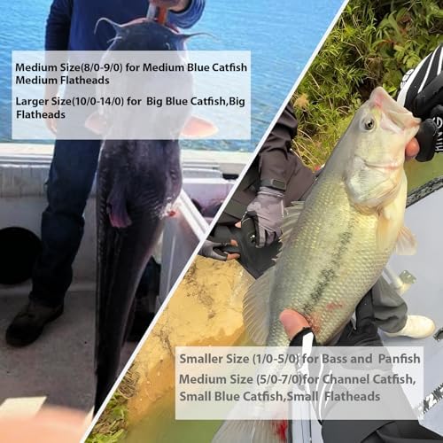 Catfishing Circle Hooks-Octopus Fishing Circle Hook for Catfish 50/100 Pack - Image 6