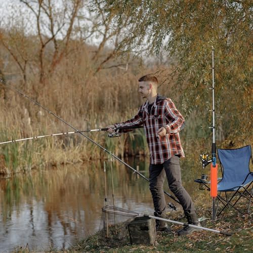 Universal Fishing Rod Holder,Detachable Surf Casting Spincast Rod Racks,Ground Inserted Support Bracket Accessory for Fishing - Image 2