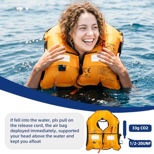 Rrtizan Manual Inflatable Life Jacket for Adults Fishing Sailing Boating - Image 6
