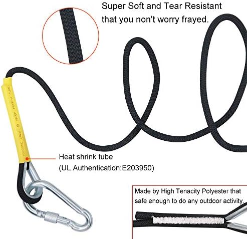 X XBEN Outdoor Climbing Rope 10M(32ft) 20M(64ft) 30M(96ft) 50M(160ft) 70M(230ft) 152M(500FT) 352M(1000FT) Static Rock Climbing Rope for Escape Rope Ice Climbing Equipment Fire Rescue Parachute - Image 5