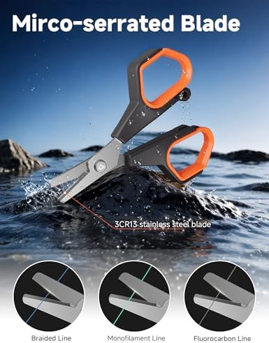 2pc Fishing Scissors,3.9" Fishing Braided Line Cutter - Image 2
