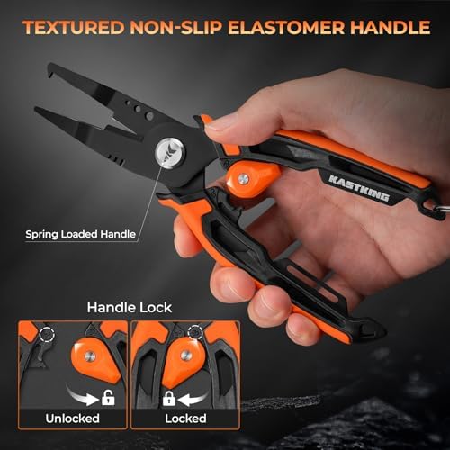 KastKing AeroVice 7.5” Fishing Pliers, Saltwater Resistant Fishing Gear - Image 5