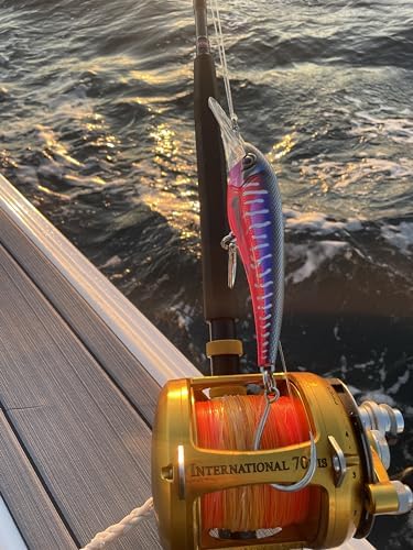 Nomad Design DTX Minnow with Patented Autotune System - Distressed Baitfish Swimming Action, BKK Diablo - Image 4