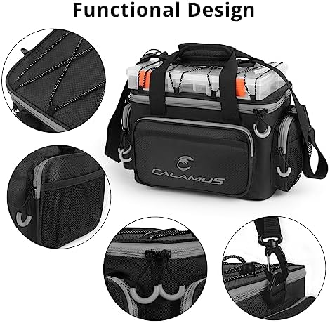 Calamus TB61 Fishing Tackle Bag, Fishing Gear, Gifts for Angler, Black - Image 3