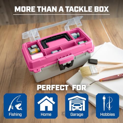 Sheffield 12288 13" Made in USA Tackle Box w/Lift Out Tray & Deep Storage - Image 4