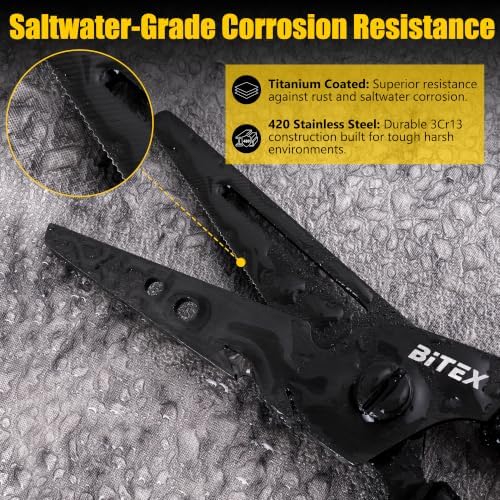 BiteX Fishing Scissors, Braid Cutter & Multi-Tool, Saltwater - Image 2