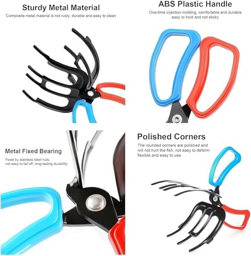 3 Claw Fish Gripper, 2026 New Multifunctional Metal Fishing Pliers Gripper, Non-Slip Fish Grabber Tool, Lightweight Fishing Accessories for Catch and Release - Image 3