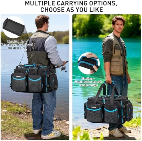 THKFISH Waterproof Large Fishing Tackle Bag for 3600/3700 Tackle Box - Image 6